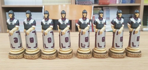 Studio Anne Carlton SAC Spartacus The Gladiator Chess Pieces Hand Made & Painted - Bild 11 von 12