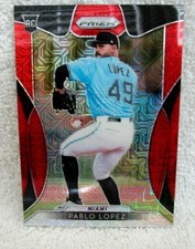 Pablo Lopez RC 2019 Panini Prizm Pulsar RERACTOR ROOKIE#134/299!Marlins P RC 