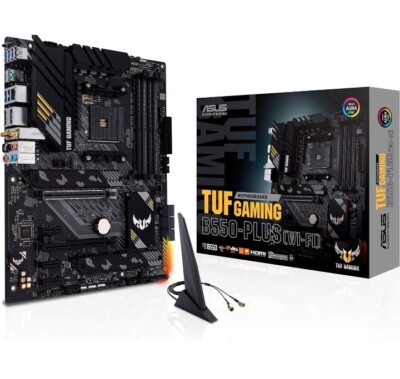 ASUS TUF Gaming B550-PLUS WiFi AMD AM4 Zen 3 Ryzen 5000 & 3rd Gen Ryzen ATX...