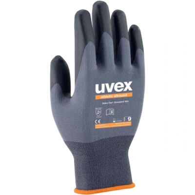 Uvex Profas Nitrile Unipur 6634 Work Gloves In Medium, Large & XLarge