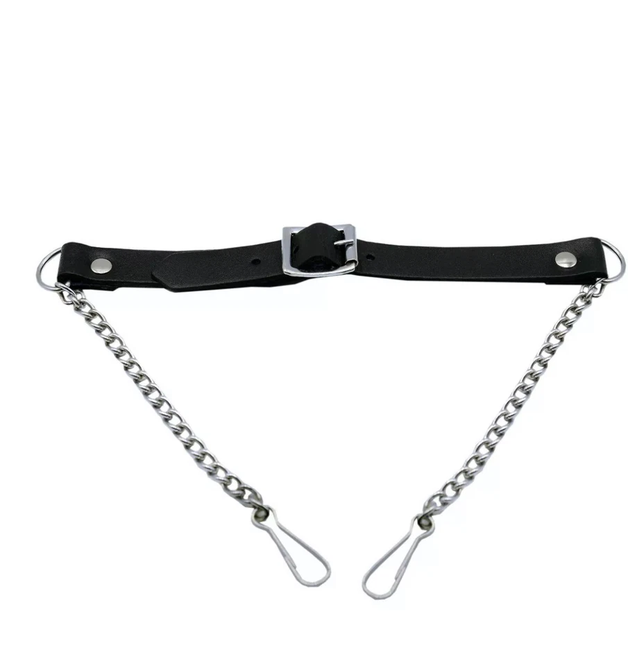 Red Plaid Sporran, with Black Leather Sporran, comes with Belt and Chain - Image 3 of 4