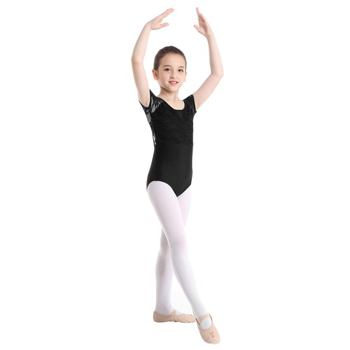 UK Girls Ballet Dance Gymnastics Leotard Ballroom Exercise Fitness Activewear - Picture 21 of 55