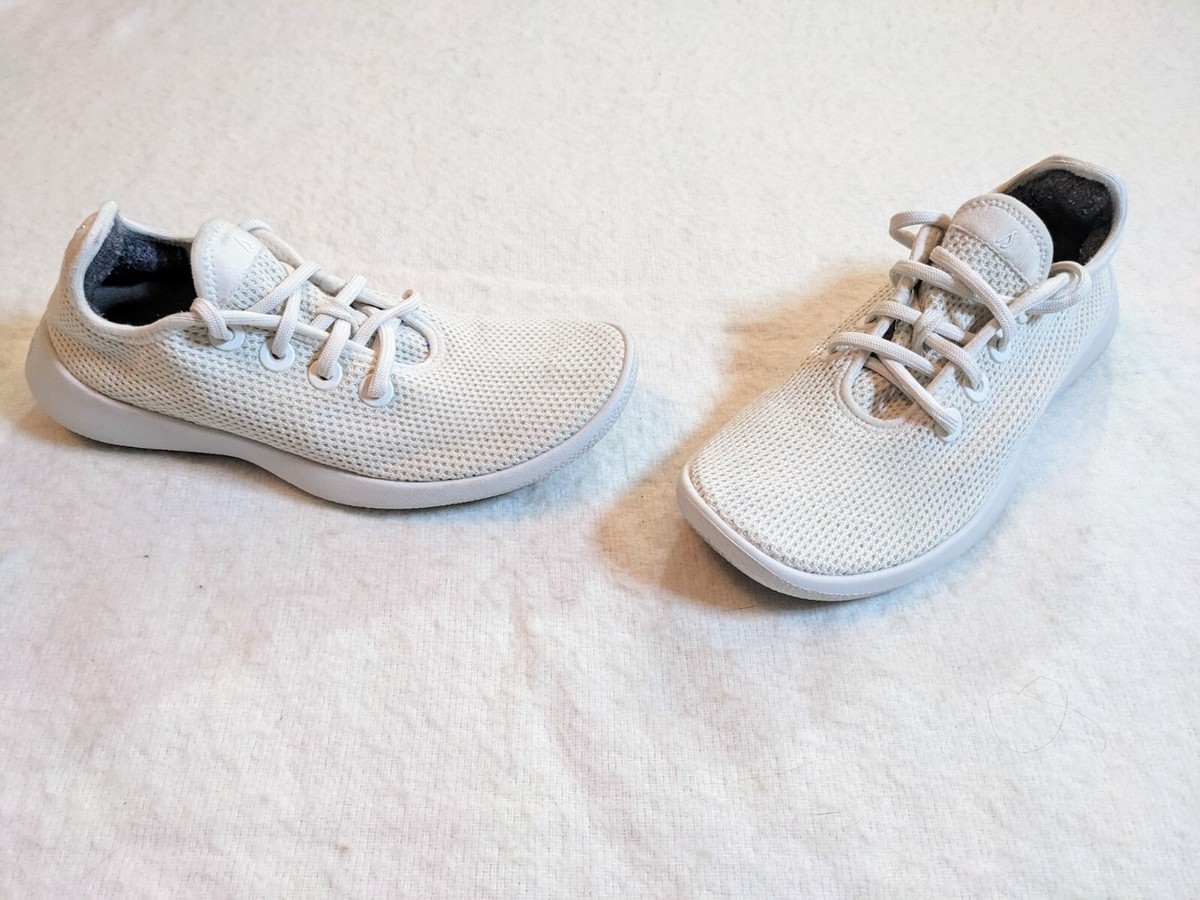 Allbirds Tree Piper Sneakers White Casual Lace Up Low Top Shoes Womens Size 