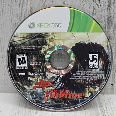 Dead Island Riptide (Xbox 360, 2012) Disc Only Tested, Working