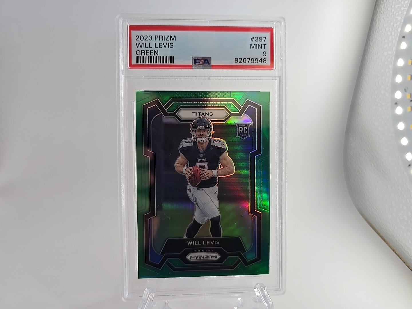 2023 Panini Prizm - Rookies Green Prizm #397 Will Levis (RC) Tennessee Titans