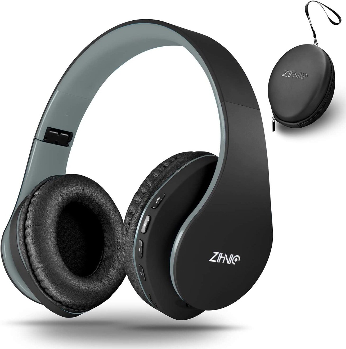 Zihnio WH- 816 Bluetooth Wireless Headphones - Black/Silver (IL