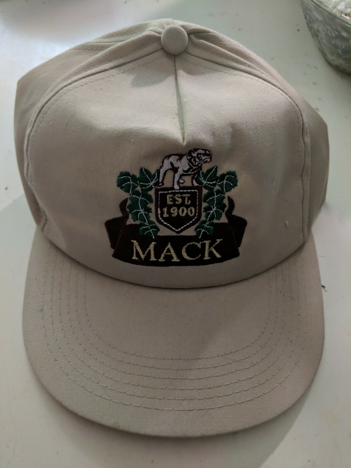 Vintage Established 1900 Mack Trucks K Product Hat Gem