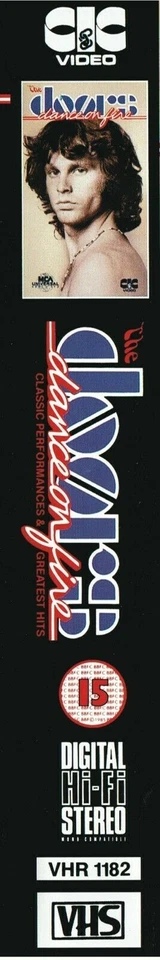 The Doors; Dance on Fire VHS Video Tape Vintage 1985 NMint - Image 4 of 4