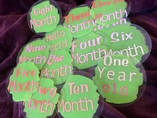 Milestone Baby Birth To One Year Old. First Holidays Are Free. Free Shipping