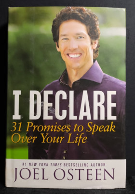 I Declare 31 Promises to Speak Over Your Life   Joel Osteen Hardcover HC