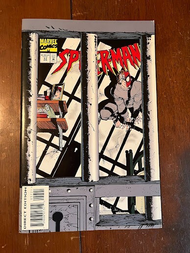Spider-Man # 57 Fine+ Marvel Comics 1995 Die-Cut Cover
