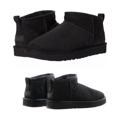 New Authentic UGG Classic Ultra Mini 1116109 Women's Fashion Boots Black.
