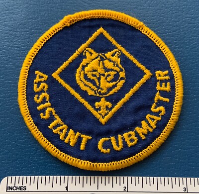 Cubmaster Position Patch Vintage ASSISTANT CUBMASTER Boy Cub Scout Leader Position PATCH BSA ...