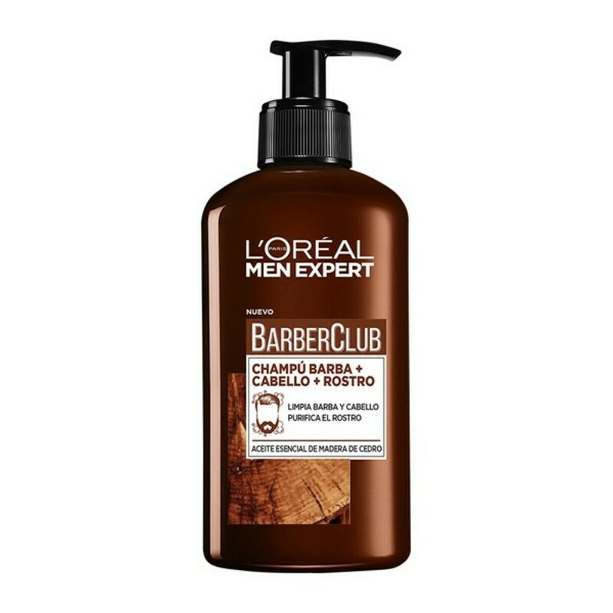 Shampoo per Barba Men Expert Barber Club L'Oreal Make Up [200 ml]