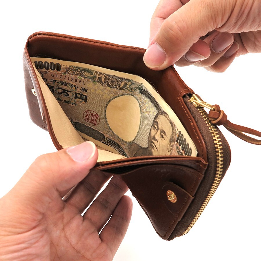 Pret―a―porter Vol.54(2004spring & summe… Porter Soak Bifold Wallet 101-06054-40 (Color: Camel
