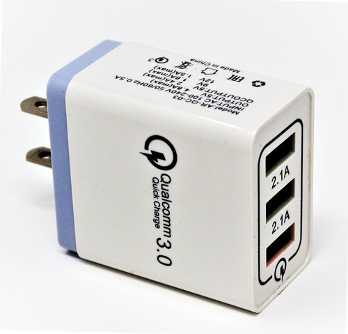Adaptateur chargeur mural rapide USB (18W/5,9,12V/4A) pour Android ou iPhone - Photo 29 sur 41