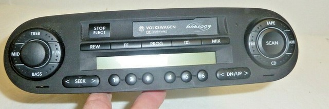 2002-2005 Volkswagen Beetle Cassette Player Radio Monsoon With Code