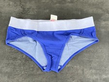 Vintage Victoria's Secret Pink Thick Band Glitter Logo Panty M New