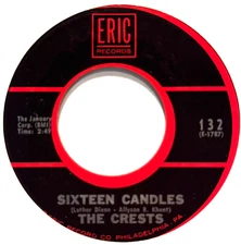CRESTS * 45 * Sixteen Candles / Trouble In Paradise * UNPLAYED MINT * RI