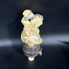 Drinking Angel Barrel Keg Wine Stopper Grapes Man Cave Resin Cork