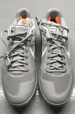 Nike Mens Alpha Huarache Wlt 2 Low Grey Baseball Cleats 