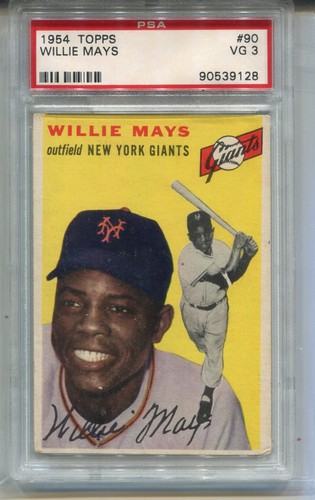 Willie Mays #90 1954 Topps card