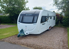 Swift Celebrate Super QFB 2022 6 berth caravan (based on Sprite Super/Grande FB)
