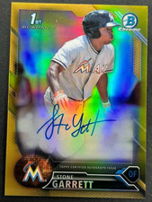 2016 Bowman Chrome 1st - Stone Garrett #CPA-SG Miami Marlins - GOLD AUTO /50