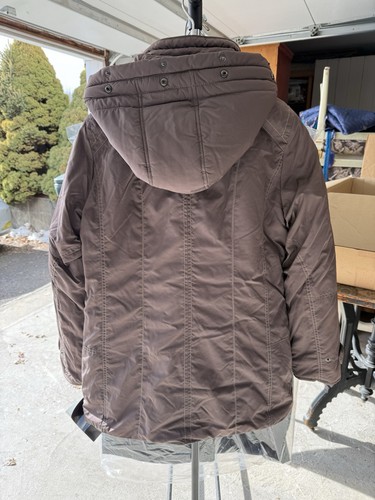 RARE M European Isabel Women’s Luxury Winter Coat, Quilted Parka-Style Jacket - Picture 3 of 5