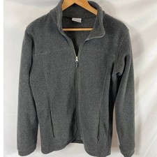 Columbia Kids Grey Zip Up Fleece Sweater size XL 18/20