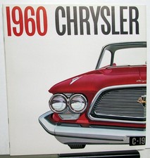 1960 Chrysler New Yorker Saratoga Windsor Prestige Sales Brochure Xl Large Rare