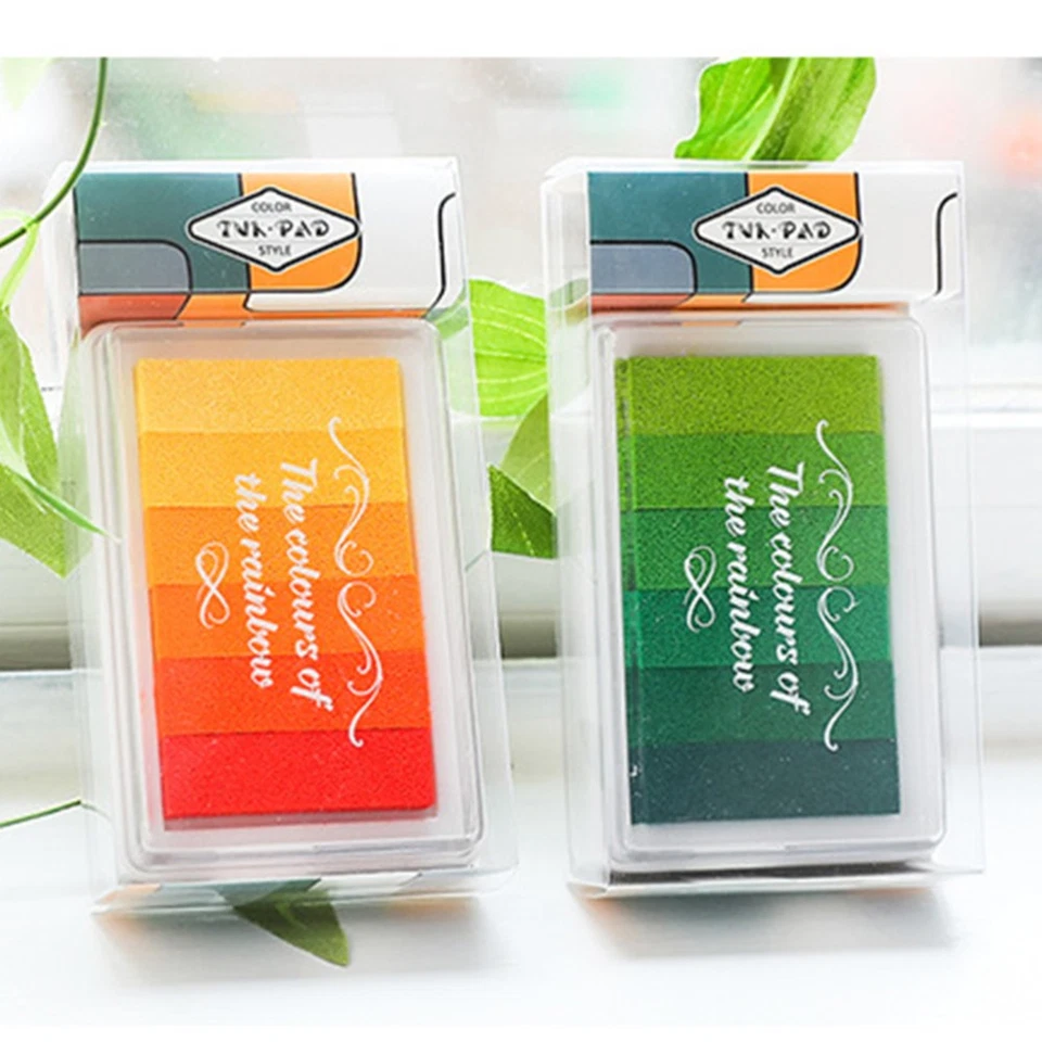  1PC Craft Ink Pad Stamps Partner of DIY Multicolor Craft Stamp Pad 6-color - Image 4 of 4