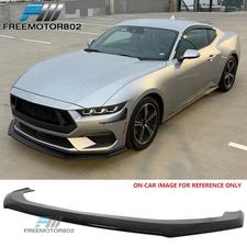 Fits 24-26 Mustang GT& Ecoboost Front Lip Air Dam Spoiler Gloss Black - DH Style