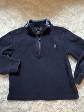 Ralph Lauren boys sz. 4 blue mock 1/4 zip top. Classic, cute
