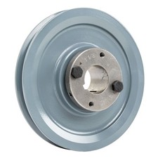 Cast Iron 6" Single Groove Belt A Section 4L Pulley w/ 1-1/8" Sheave Bushing