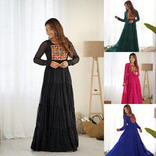 Traditional Fancy Gamthi Work Kurti Festive Wear Indian Long Tunic For Women's