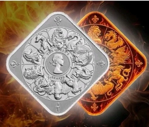 Queen Beasts Completer Burns 🔥 1 Oz Silver 999.💥Limited Edition