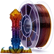 3D Printer Filament, Fast Color Change with Twinkle Effect PLA, 1.75Mm Gradient 
