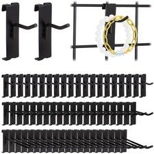 60 Pcs Grid Wall Hooks, 2/4/6 Inch Heavy Duty Wire Grid Display Hooks, Gridwa...