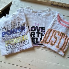 Girls Nike Under Armour Justice Activewear Tops Bundle Graphic Size M 10-12