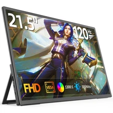 UPERFECT 21.5" Portable Monitor USB C 1920x1080 120Hz Gaming Monitor PC Monitor