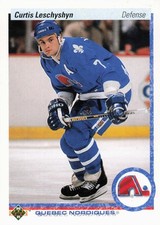 1990-91 Upper Deck French #295 Curtis Leschyshyn Quebec Nordiques B334