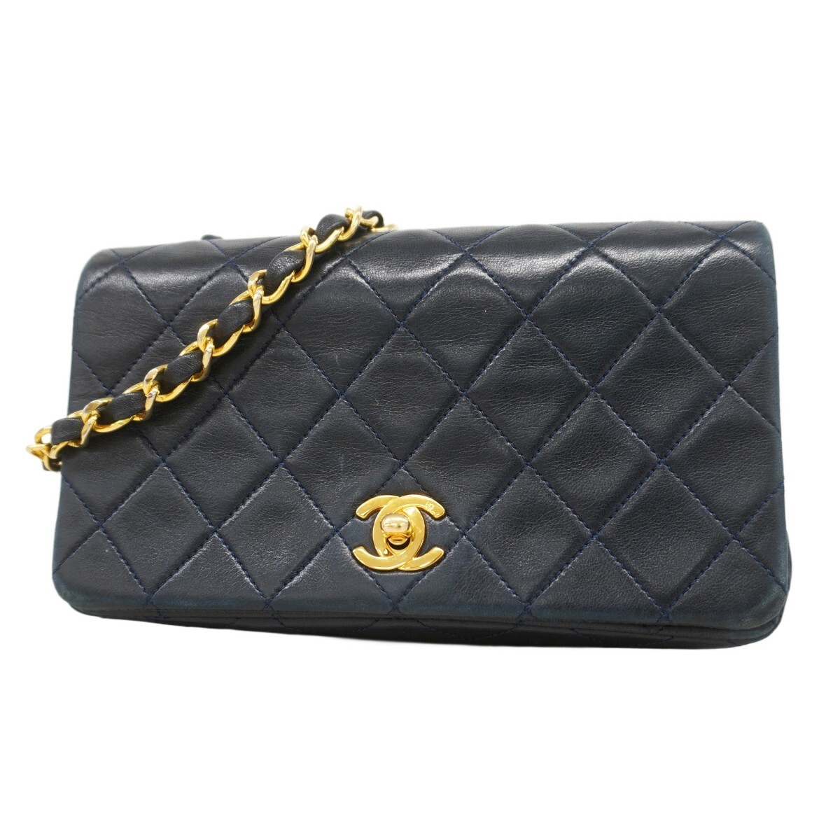5gc3423 h CHANEL Shoulder Bag Matelass Chain Shoulder Lambskin Navy Gold Hardwar