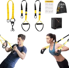 Home Resistance Training Kit, Resistance Trainer Fitness Straps for Full-Body Wo