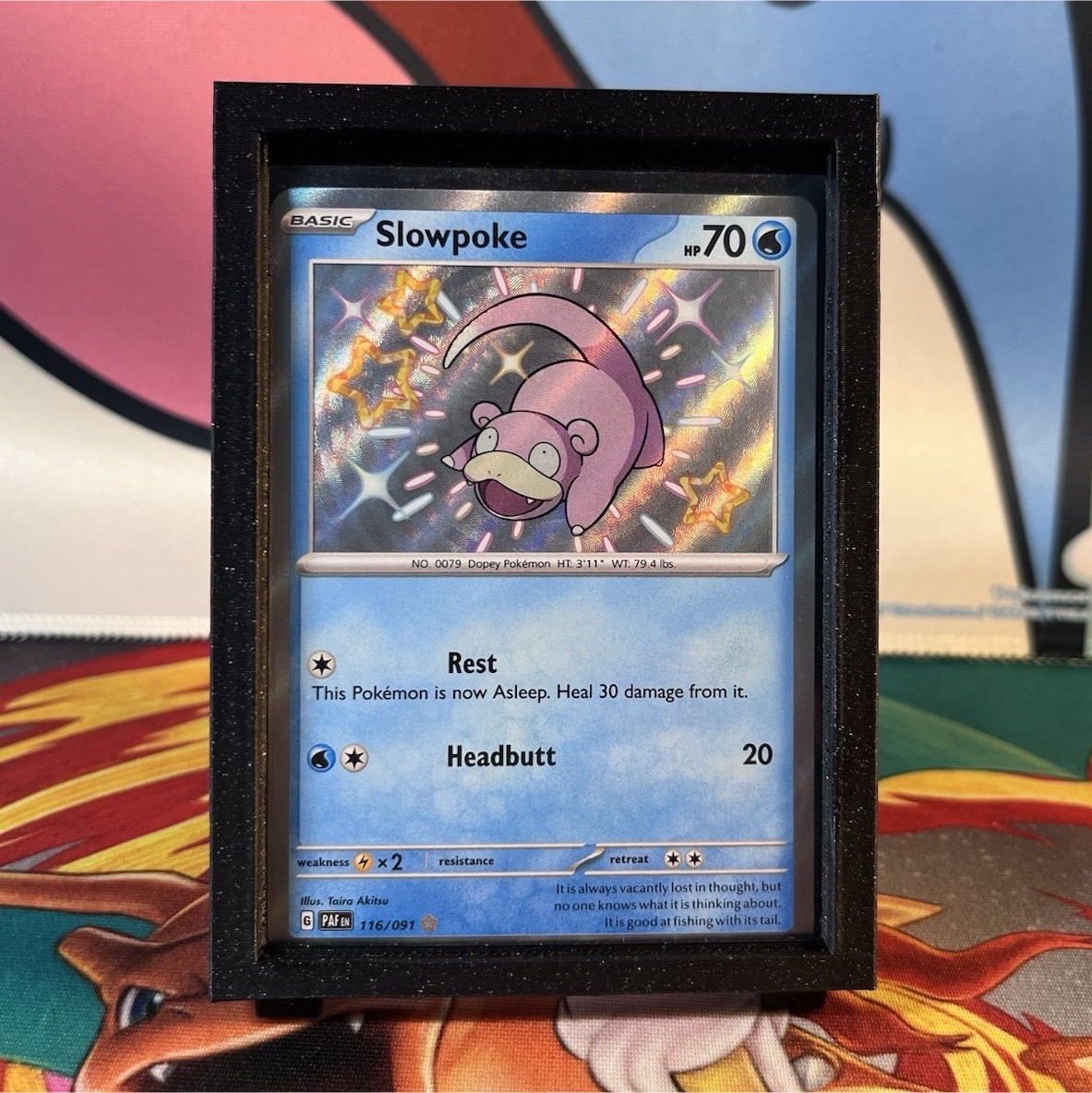 Pokémon TCG Slowpoke 116/091 SV Paldean Fates Shiny Rare Holo