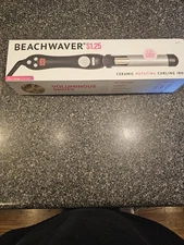 Beachwaver S1.25 Ceramic Rotating Curling Iron Black/Silver