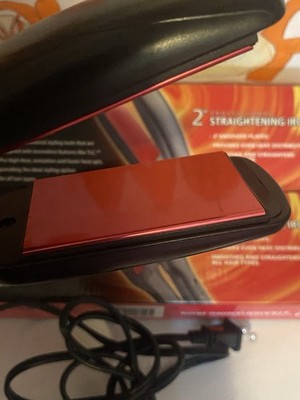 Lava Tech 2'' Flat Iron Professional Anodized Plates Ionization Pro High Heat