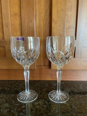 Pair Of Marquis By Waterford Brookside Water/Wine Glasses Very Nice Condition