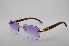NEW PORTA ROMANA 1955 100 GOLD BROWN WOOD GRADIENT AUTHENTIC SUNGLASSES 58-18