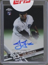 2017 Topps Chrome Rookie Auto Joe Jimenez #RA-JJ Auto 0f8